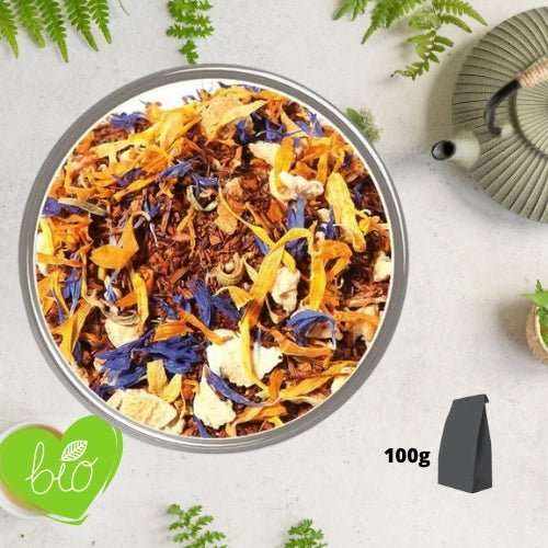 Rooibos Saveurs des îles (Citron, fruit de la passion) - BIO 100g - Un voyage sensoriel à chaque gorgée