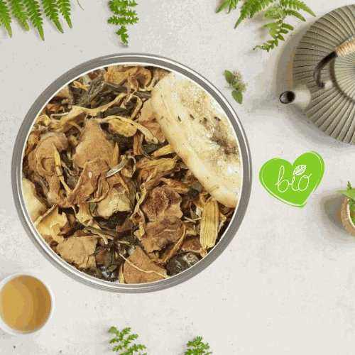 Thé Vert Douceur Fruitée Bio – Gourmand & crème