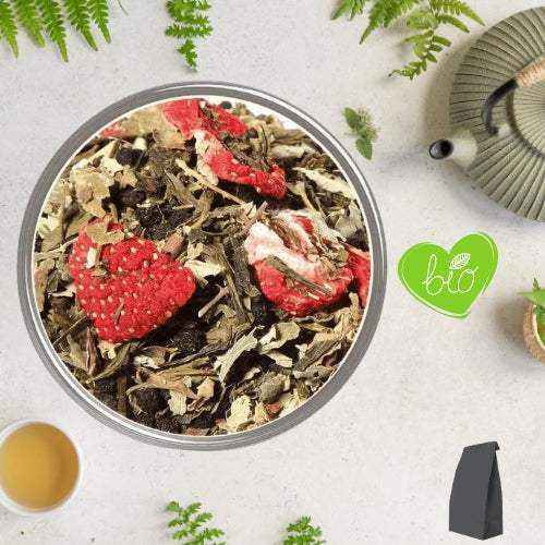 Thé Vert Enchanté aux Baies Sauvages - Bio en Vrac - Un voyage sensoriel à chaque gorgée