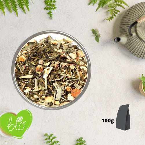 Thé vert so exciting (Gingembre, citron) BIO en vrac 100g - Un voyage sensoriel à chaque gorgée