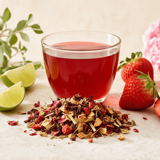 🍓 Éclat Acidulé – Infusion fruitée Citron vert & Fraise BIO EN VRAC